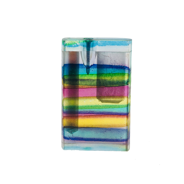 Small Colored Stripes Acrylic Dugout