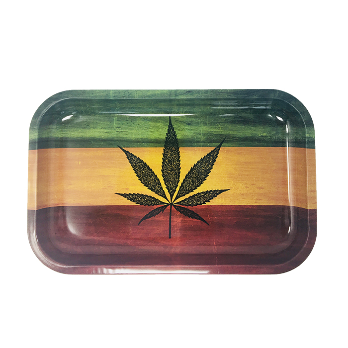 Rasta Leaf Rolling Tray Large