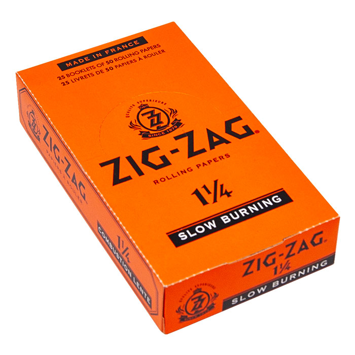 Zig Zag Slow Burning Rolling Paper 1.25 Ct 25