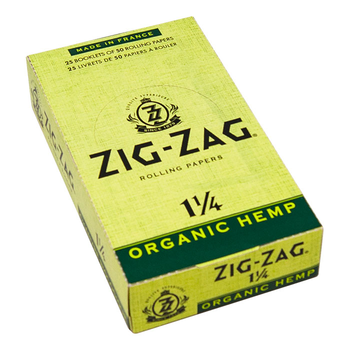 Zig Zag Organic Hemp Rolling Papers 1 1/4 Ct 25
