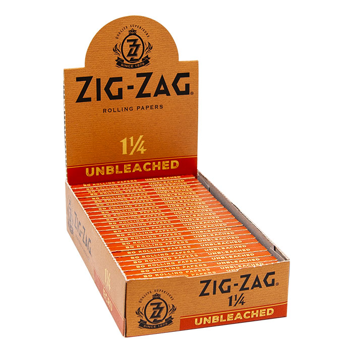 Zig Zag Unbleached Rolling Paper 1 1/4 Ct 25