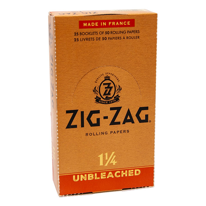 Zig Zag Unbleached Rolling Paper 1 1/4 Ct 25