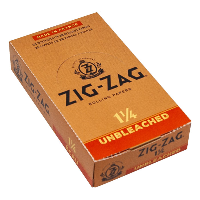 Zig Zag Unbleached Rolling Paper 1 1/4 Ct 25
