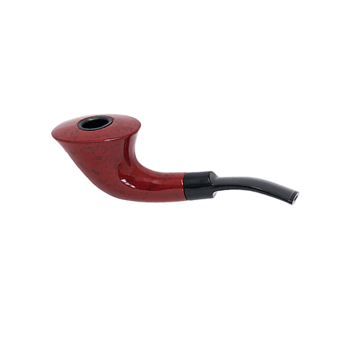 Classic Style Bloody Red Wooden Tobacco Pipe