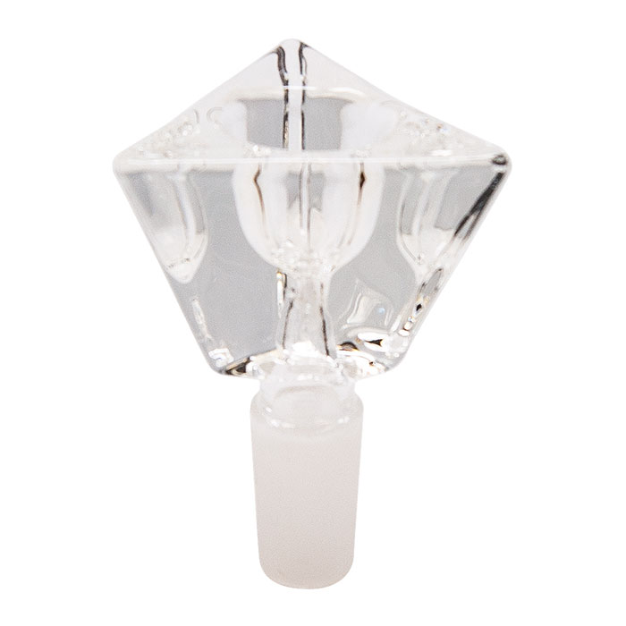 Tri-Angled Clear Glass Bowl 14mm