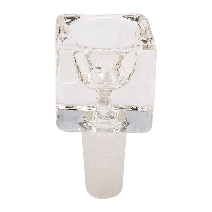 Square Clear Glass Bowl 14mm Square Clear Glass Bowl 14mm