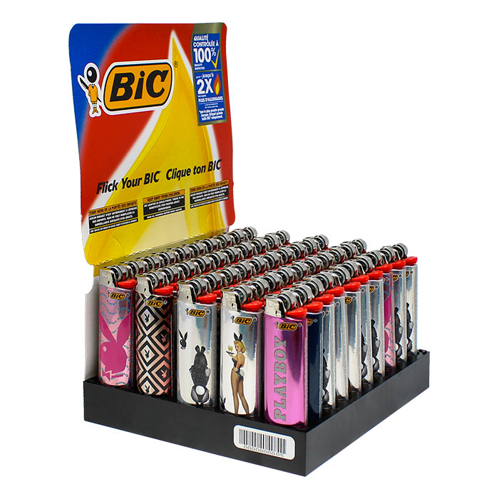 Big Bic Play Boy Lighter - Display of 50