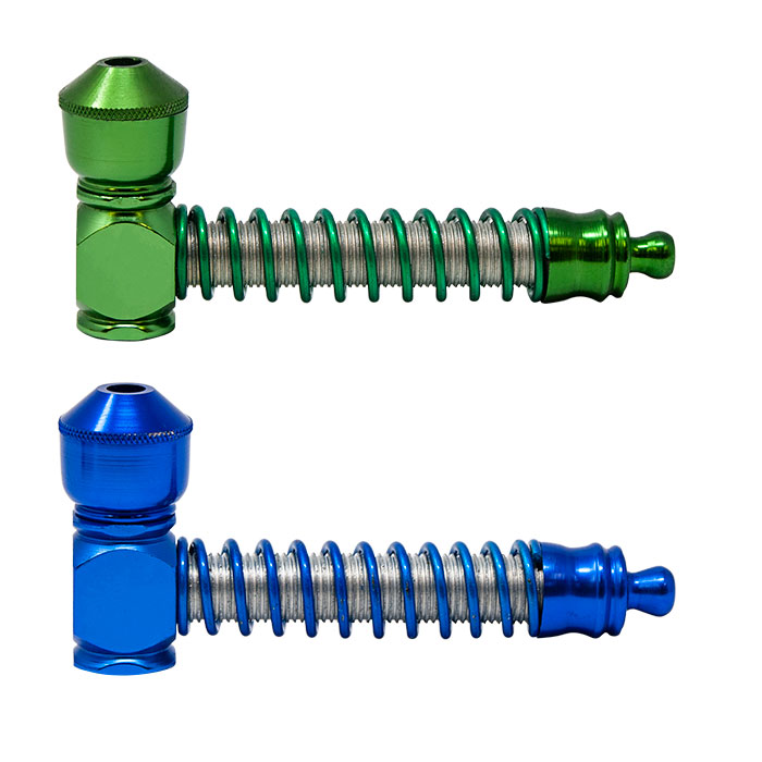 Iron Coil Bounce & Blaze 4 Inches Metal Pipe Display of 12
