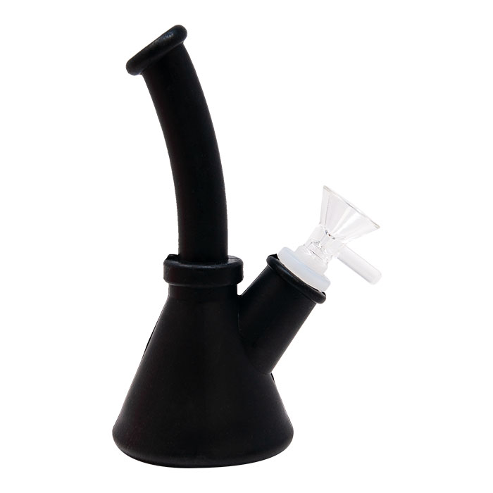 Black Silicone 6.5 Inches Silicone Bong