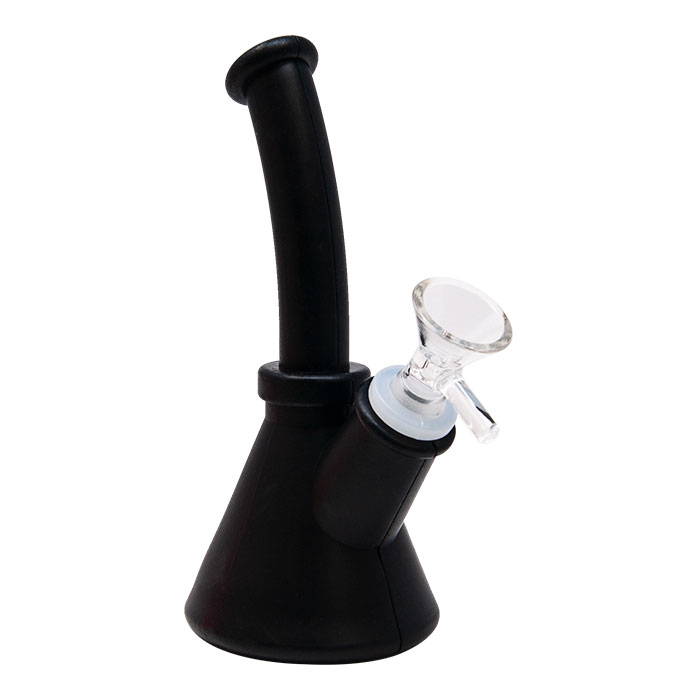 Black Silicone 6.5 Inches Silicone Bong