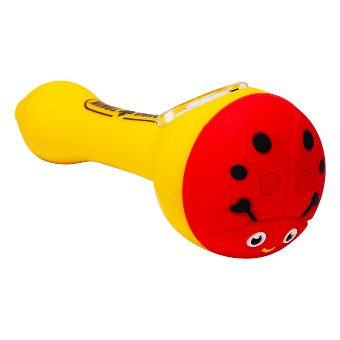 Cannatonik Ladybug Silicone Yellow Hand Pipe