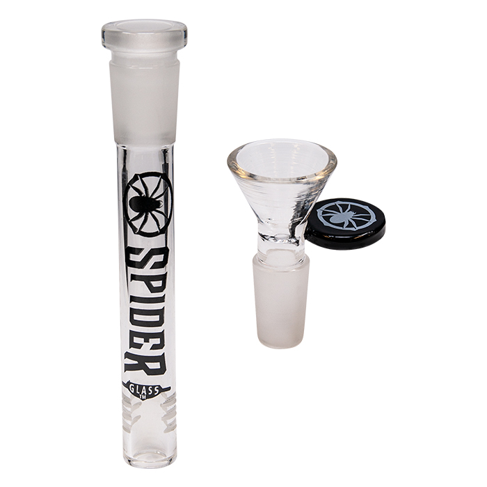 Sky Blue Spider Glass Bong 12 Inches