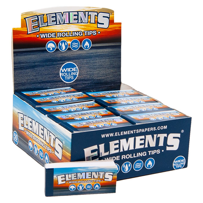 Element Wide Rolling Tips 50 booklets per Box