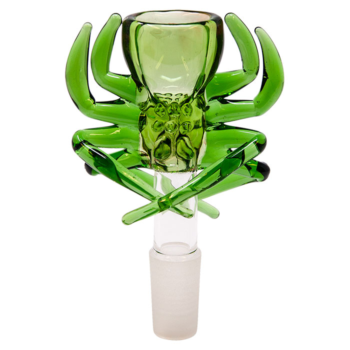 Green Tarantula Glass Bowl With 14mm Joint
