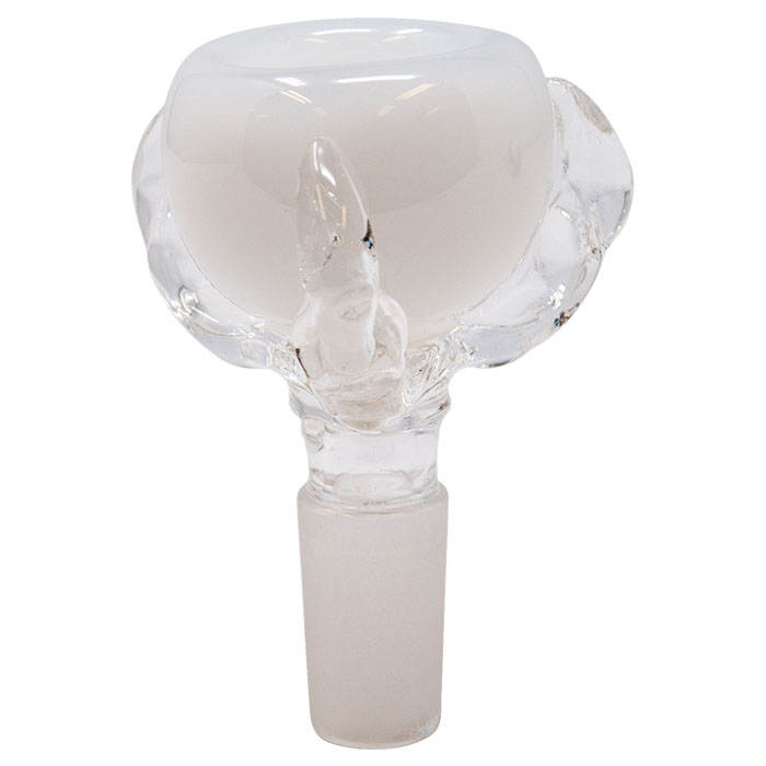 Milky White Glass Bowl Hold In Paw 14 Mm
