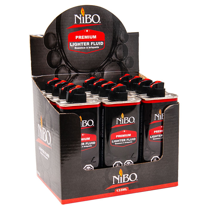 NIBO Premium Lighter Fluid-Pack of 12-DISPLAY