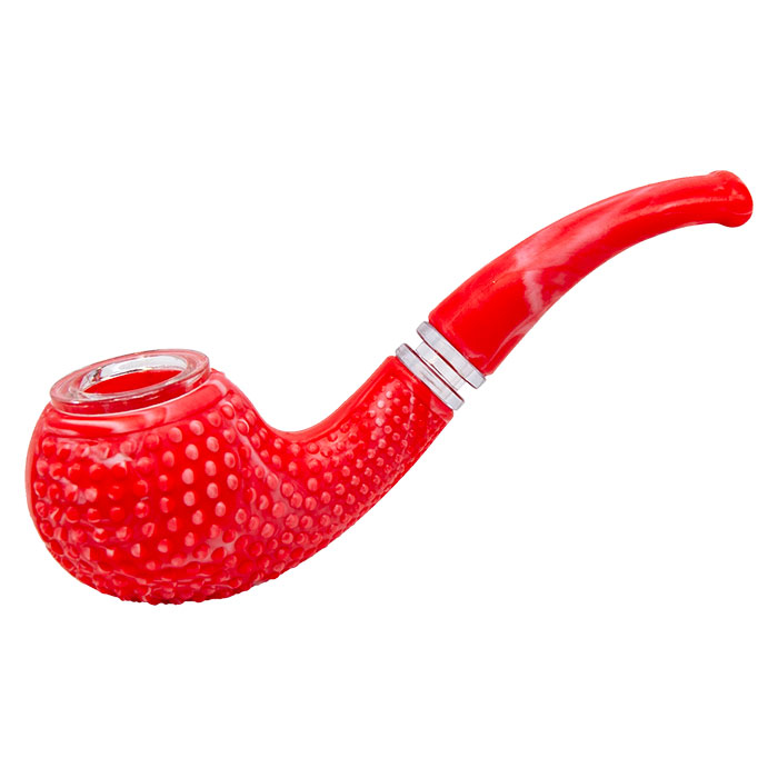 Dotted Pink Retro Silicone Pipe