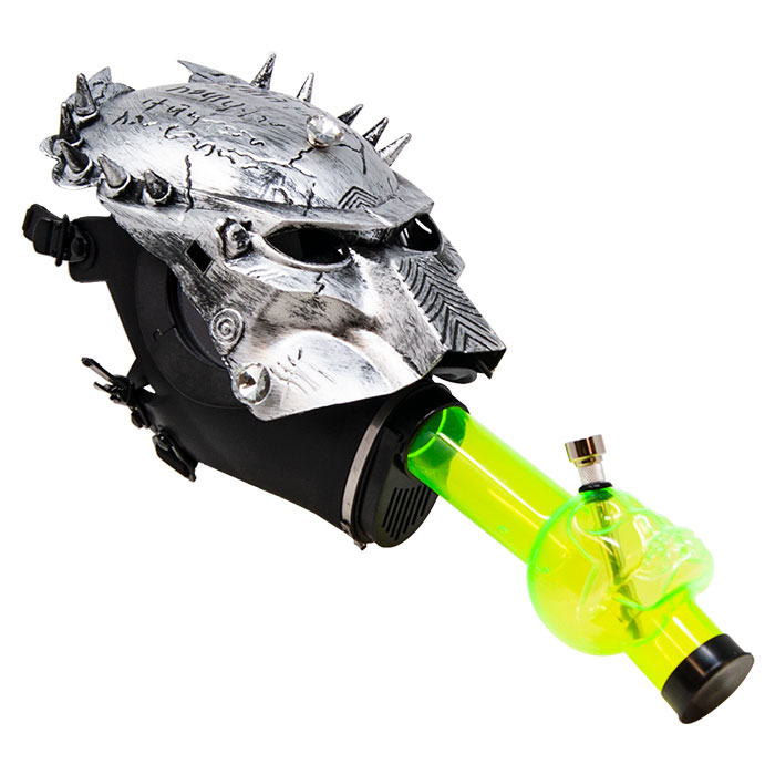Predator Silver Green Gas Mask