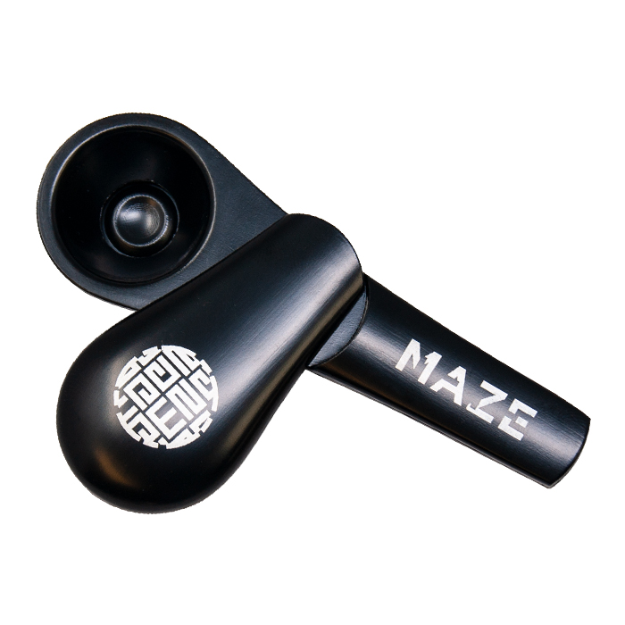 Black Maze Magnetic Slider Pipe 4 inches
