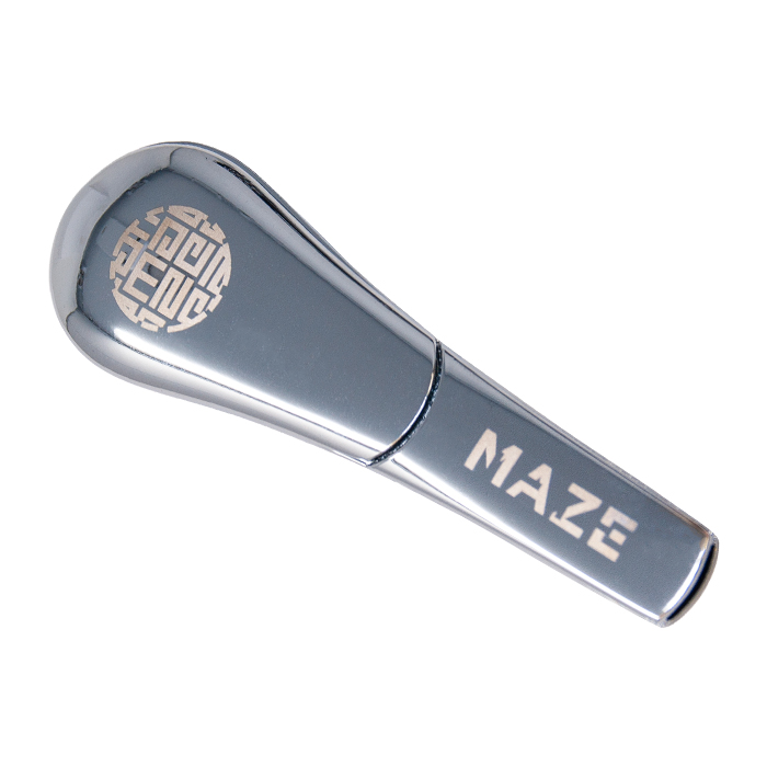 Silver Maze Magnetic Slider Pipe 4 inches