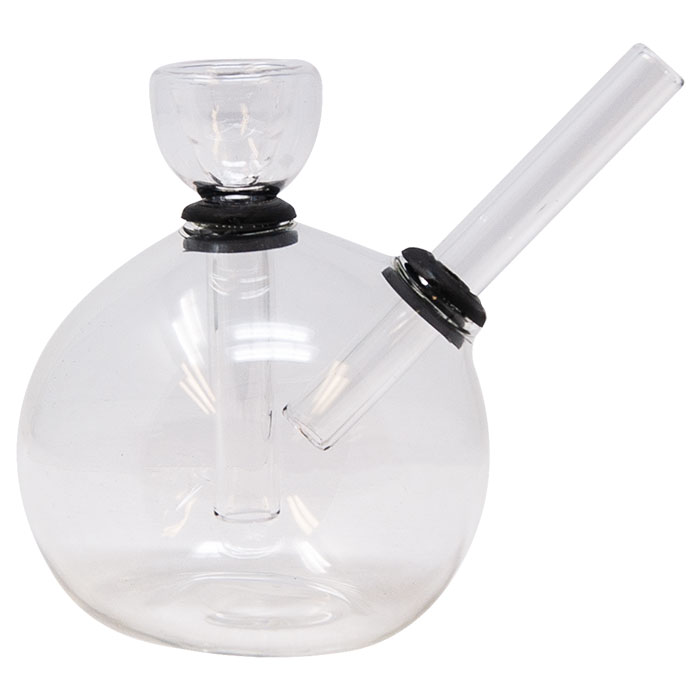 Mini Circular Glass Bong