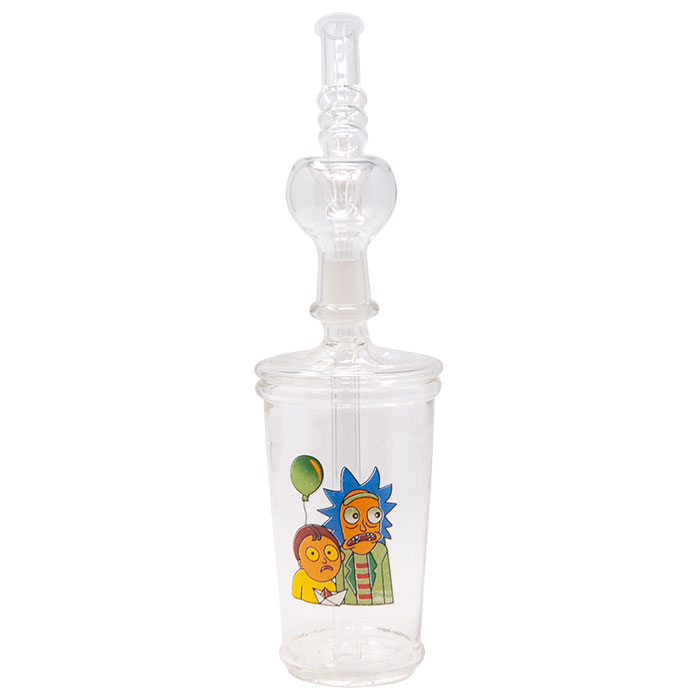 Yellow Shirt Rick And Morty Glass Bong 9 Inches