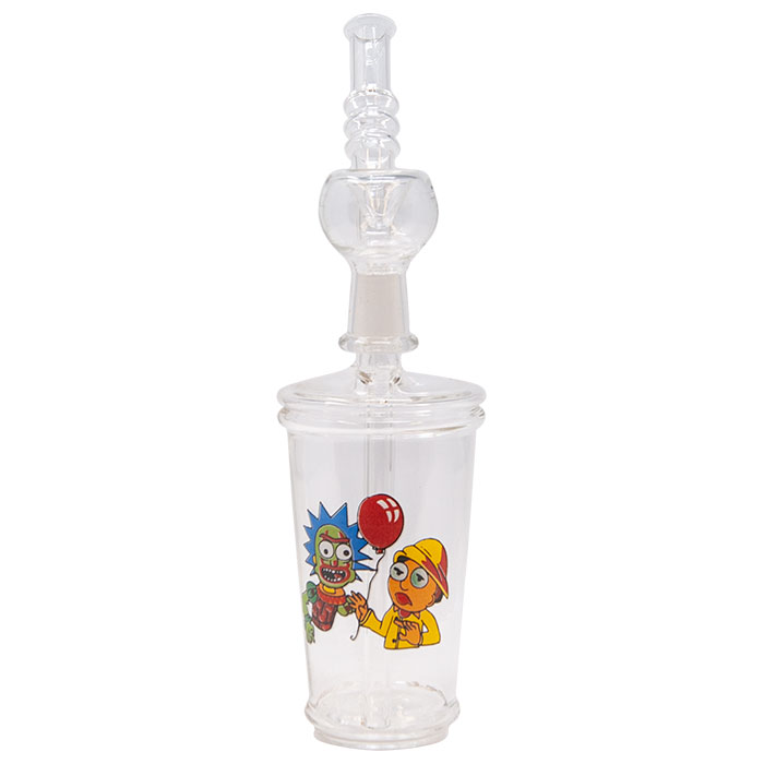 Rick And Morty Pennywise Glass Bong 9 Inches