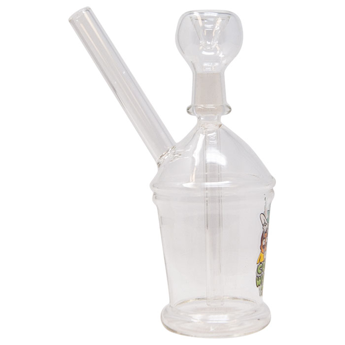 RM Come Watch TV Mini Glass Bong 7 Inches
