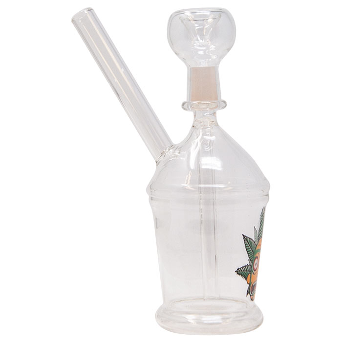 Rick Weed Mini Glass Bong 7 Inches