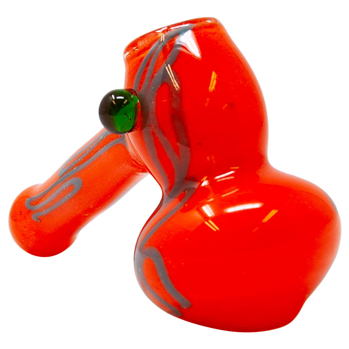 Orange Colored Insideout Medium Glass Hammer