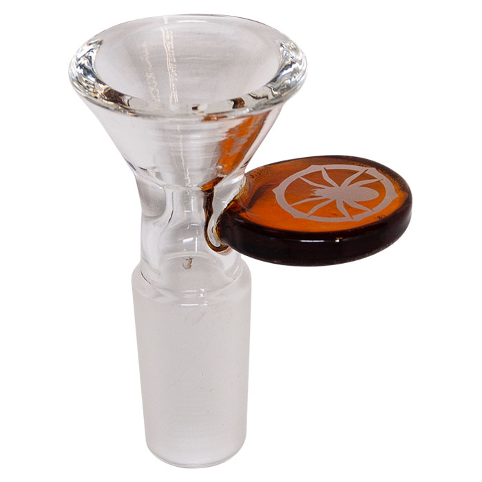 Amber Spider Glass Bowl 14mm