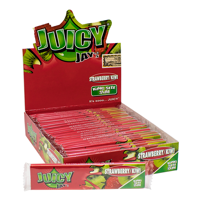 Juicy Jay Strawberry Kiwi King Size Rolling Paper Ct 24
