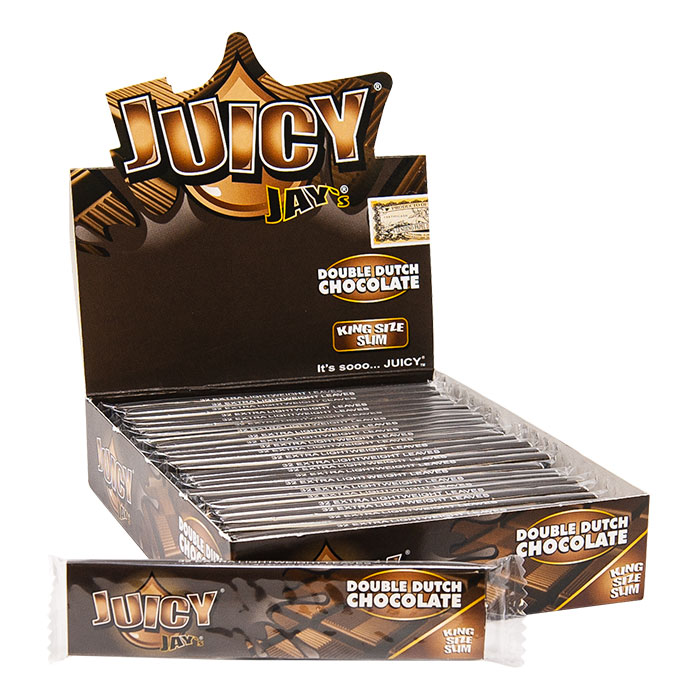 Juicy Jay Double Dutch Chocolate King Size Rolling Paper Ct 24
