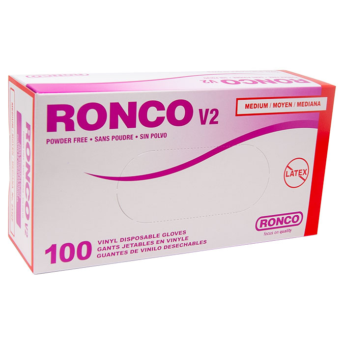 Ronco Care Vinyl Disposable Gloves 100pcs-Box