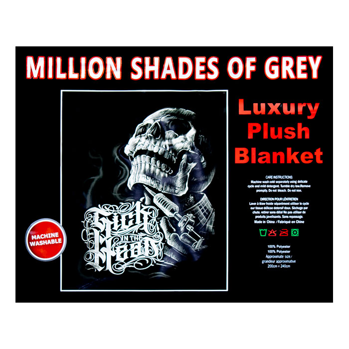 Million Shades Of Grey Plush Blanket