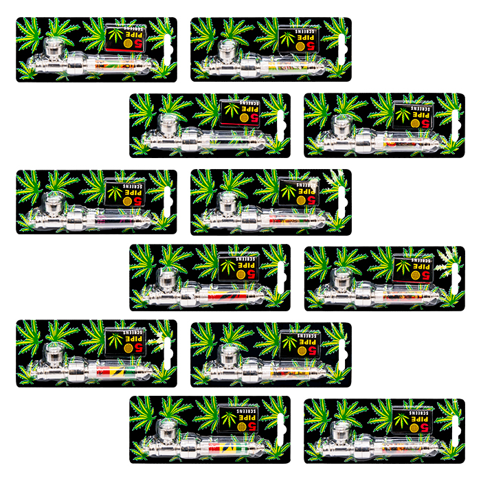 Assorted Jamaican King of Reggae 5 Inches Metal Pipe