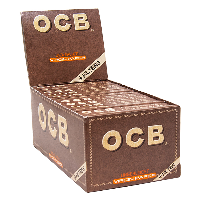 OCB Unbleached Rolling Papers 1 1-4 and Filters