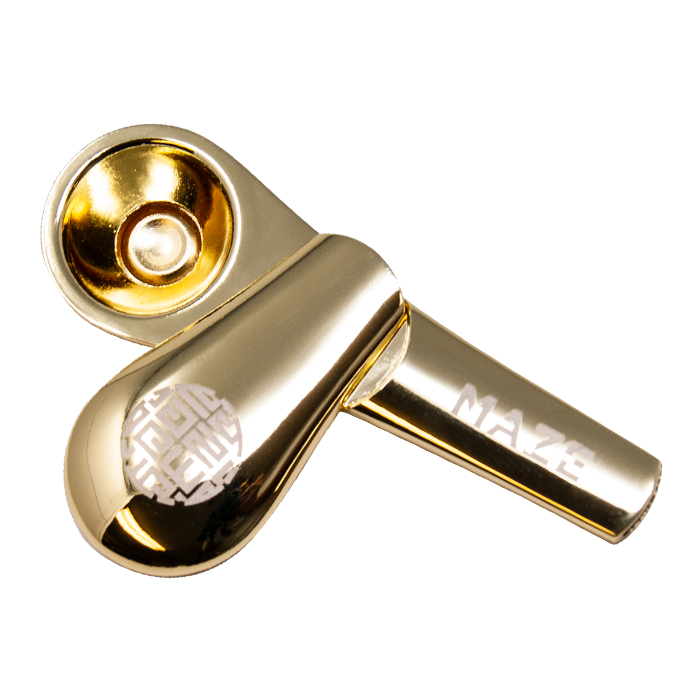 Gold Maze Magnetic Slider Pipe 4 inches