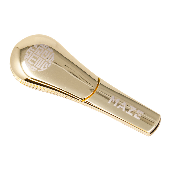 Gold Maze Magnetic Slider Pipe 4 inches