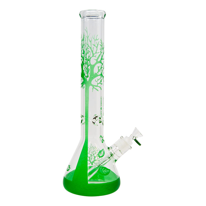 Green Tree Of Life Cannatonik 16 Inches Bong.