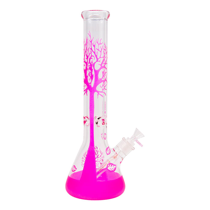 Pink Tree Of Life Cannatonik 16 Inches Bong