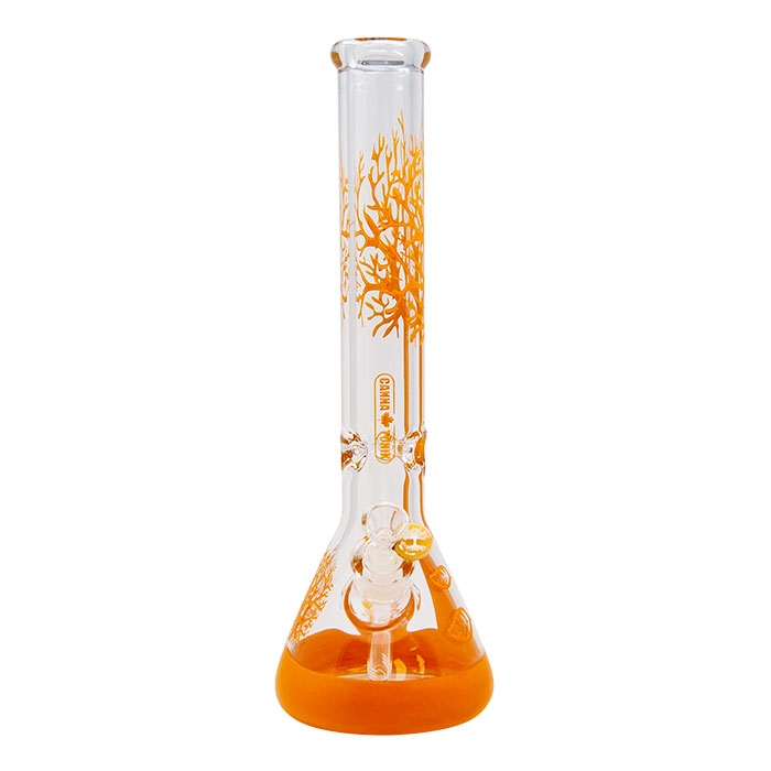 Yellow Tree Of Life Cannatonik 16 Inches Bong