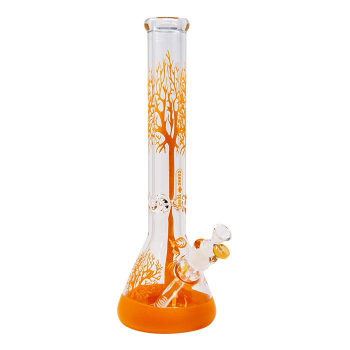 Yellow Tree Of Life Cannatonik 16 Inches Bong