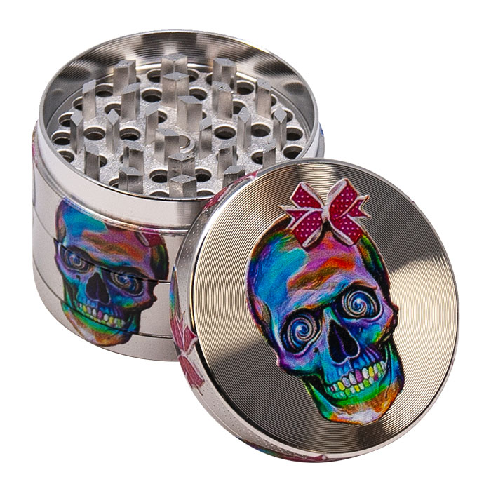 Skull 4 Stage Grinder Display Of 12