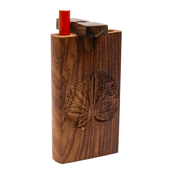 Handcrafted Leaf Wooden Dugout