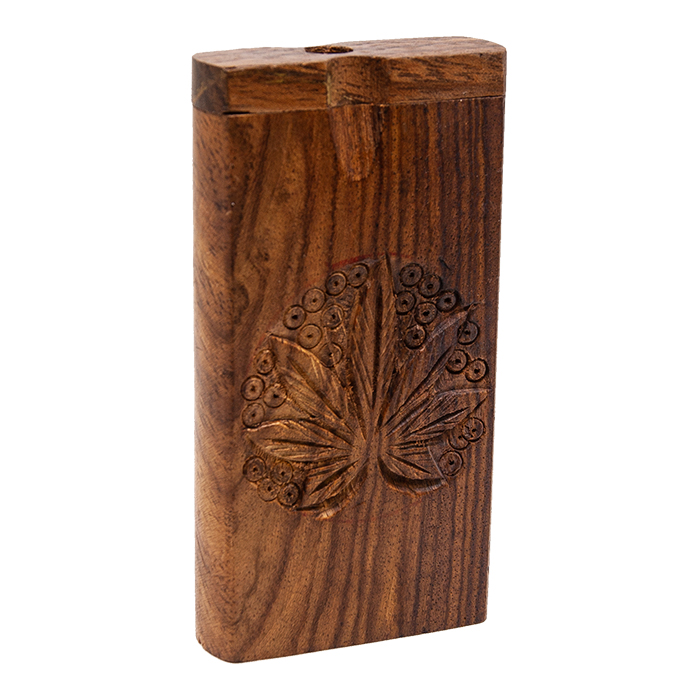 Handcrafted Leaf Wooden Dugout
