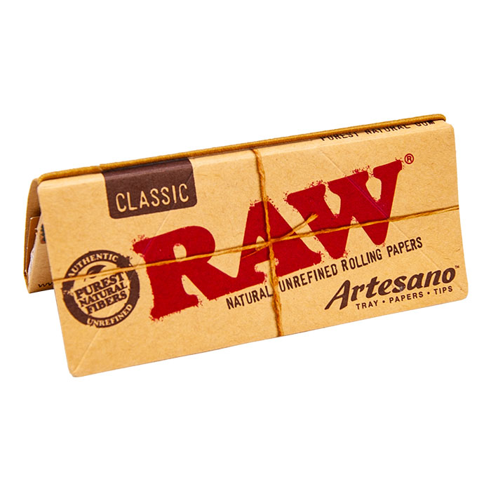 Raw Classic Artesano King Size Slim Rolling Paper Ct 15