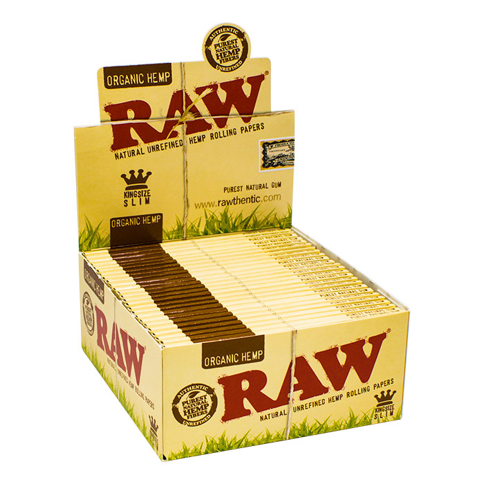 Raw Organic Hemp King Size Slim Ct 50