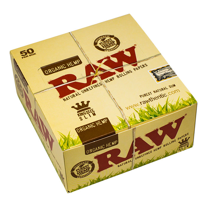 Raw Organic Hemp King Size Slim Ct 50