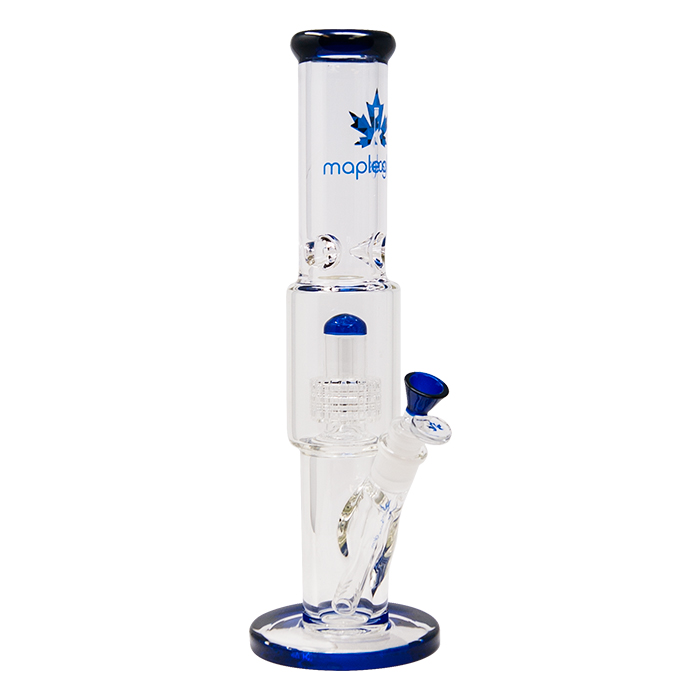 Blue Maple Glass Tire Perc Bong 14 Inches